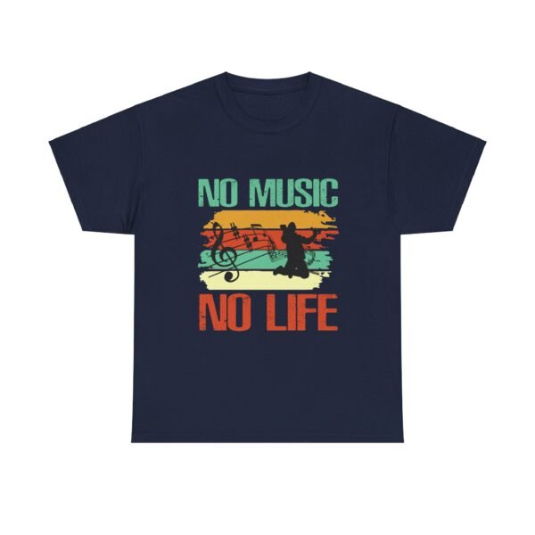 No Music No Life Heavy Cotton Tee - Image 36
