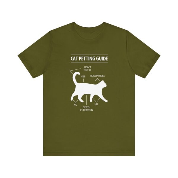 Cat Petting Guide Short Sleeve Tee - Image 36