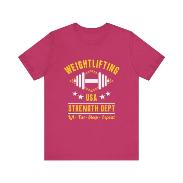 Weightlifting Strength Department Short Sleeve T-Shirt - Image 41