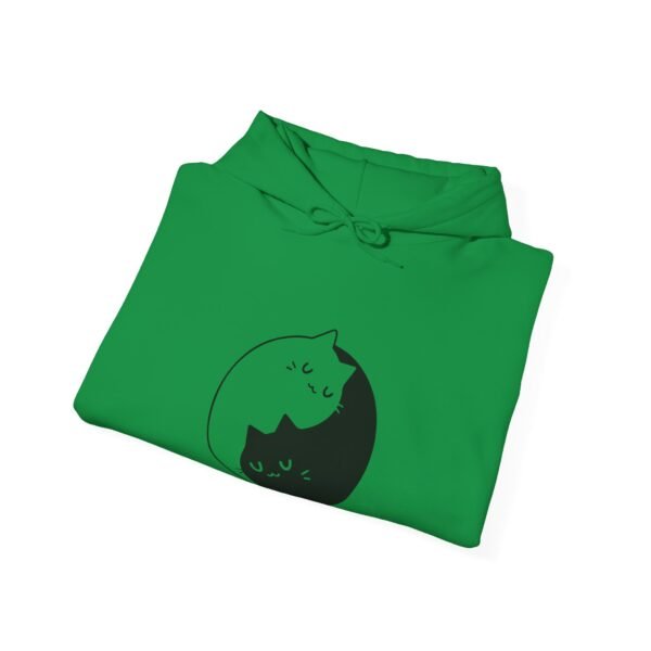Yin Yang Cats Hooded Sweatshirt - Image 14
