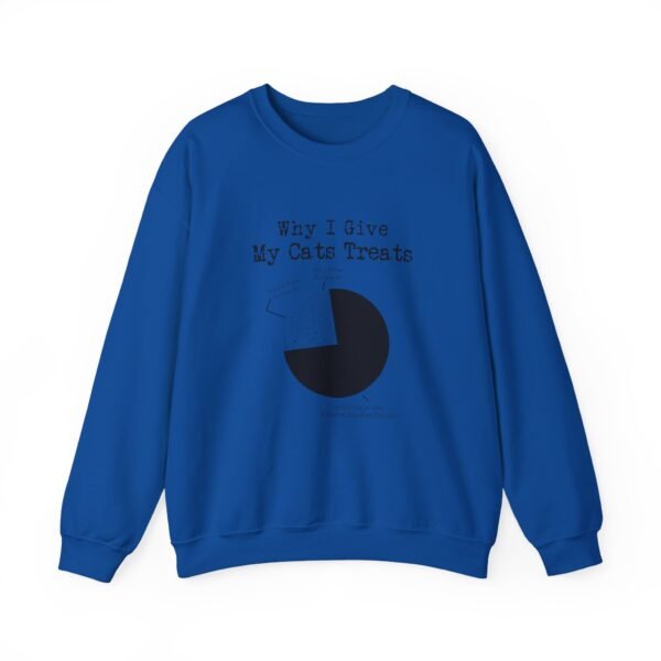 Why I Give My Cats Treats Crewneck Sweatshirt - Image 31