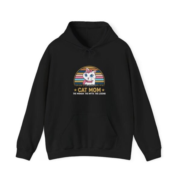 Cat Mom The Legend Hooded Sweatshirt - Image 21