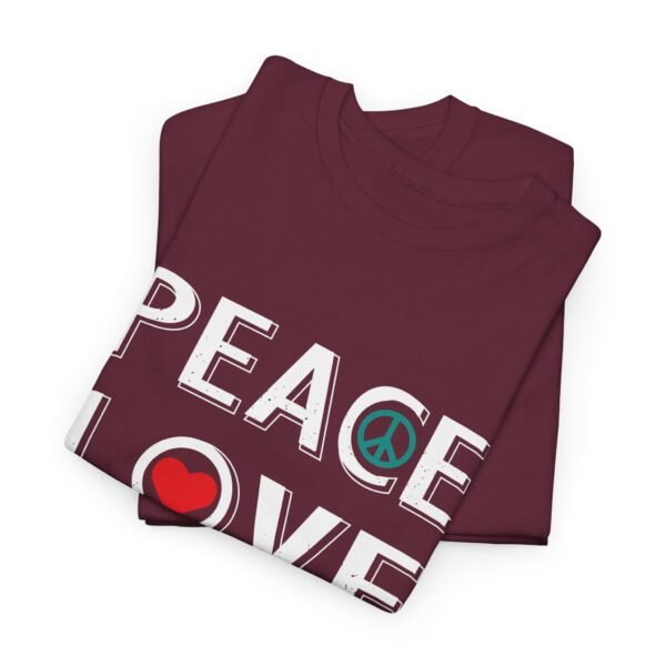Peace Love Yoga Cotton Tee - Image 13