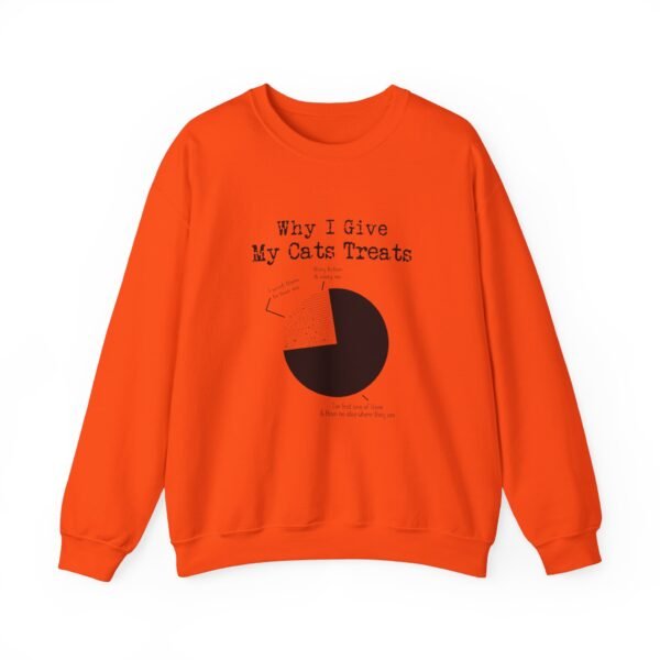 Why I Give My Cats Treats Crewneck Sweatshirt - Image 16