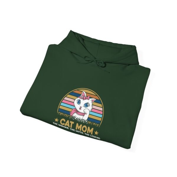 Cat Mom The Legend Hooded Sweatshirt - Image 49