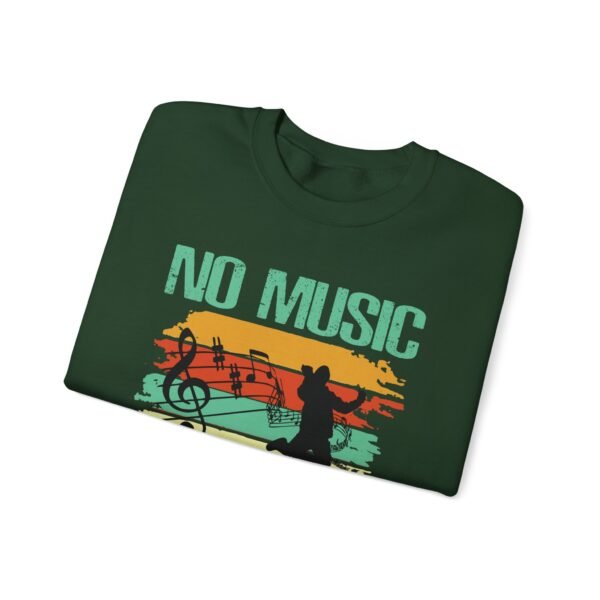 No Music No Life Crewneck Sweatshirt - Image 3