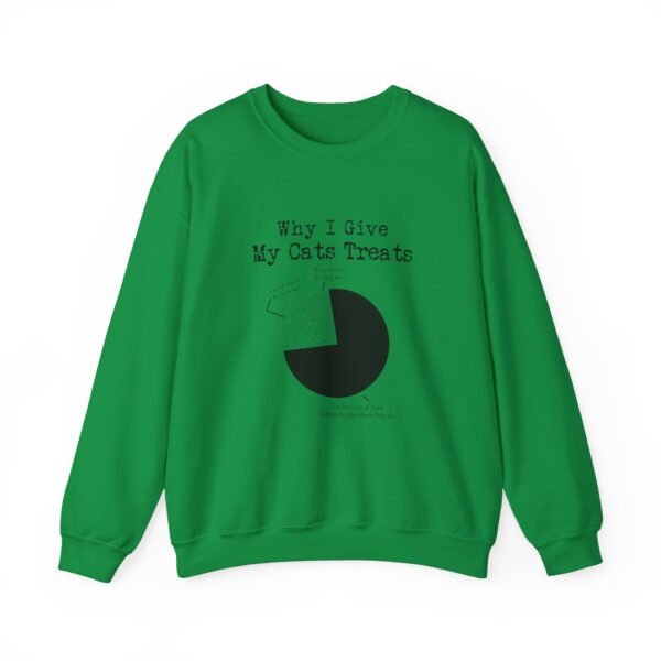 Why I Give My Cats Treats Crewneck Sweatshirt - Image 7