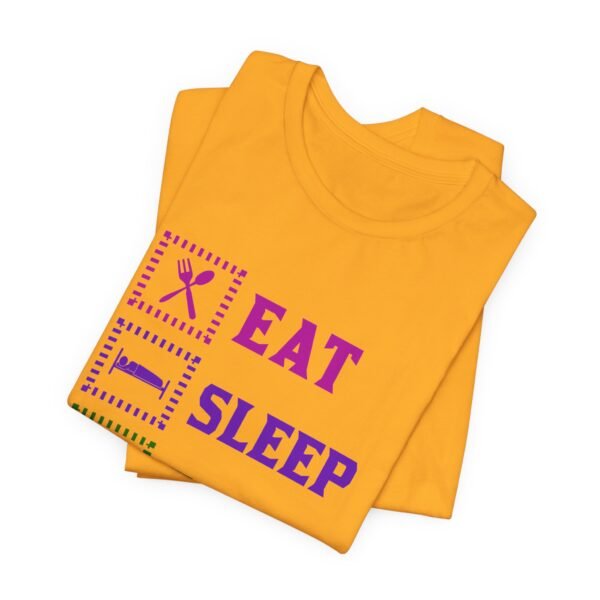 Eat Sleep Game Repeat Short Sleeve Tee - Image 18
