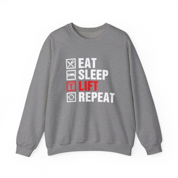 Eat Sleep Lift Repeat Sweatshirt - Image 13