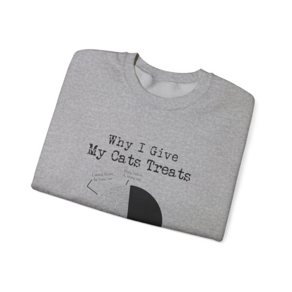 Why I Give My Cats Treats Crewneck Sweatshirt - Image 27