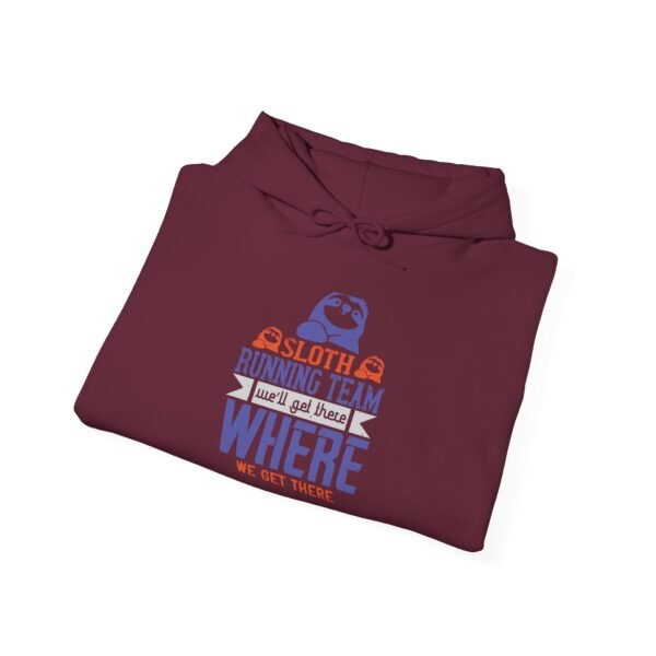 Sloth Running Team Hooded Sweatshirt - Image 9