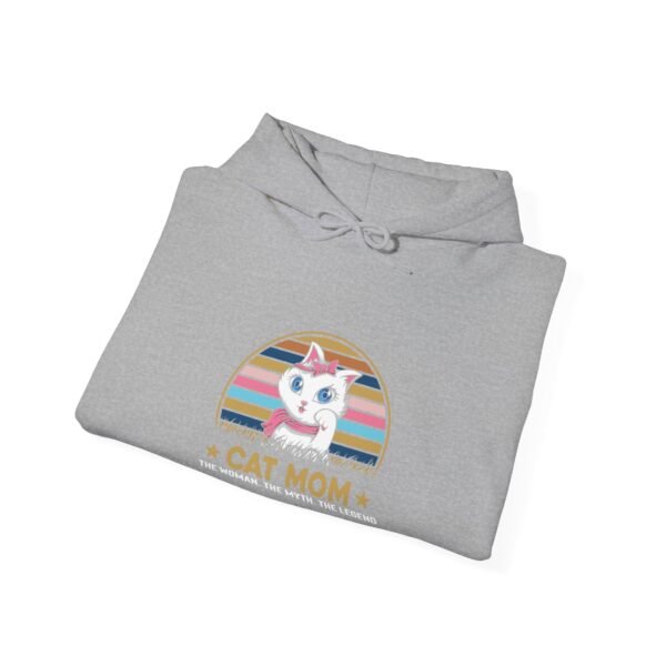 Cat Mom The Legend Hooded Sweatshirt - Image 19