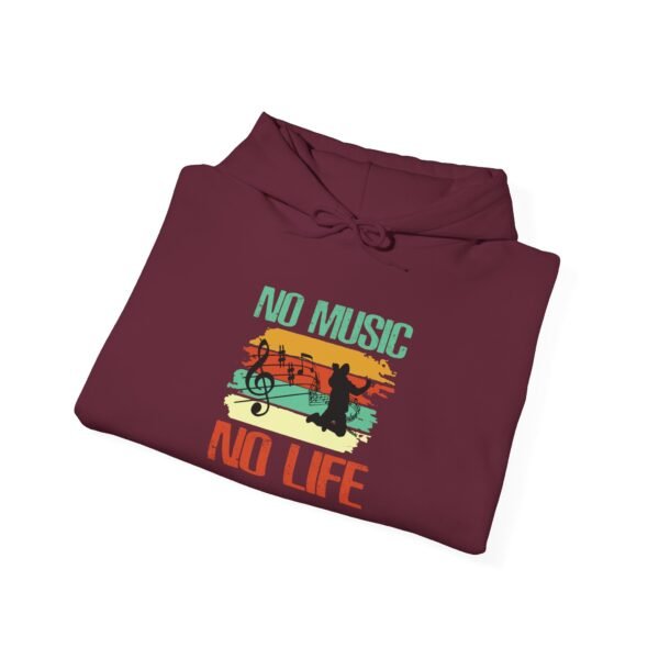 No Music No Life Hooded Sweatshirt - Image 4