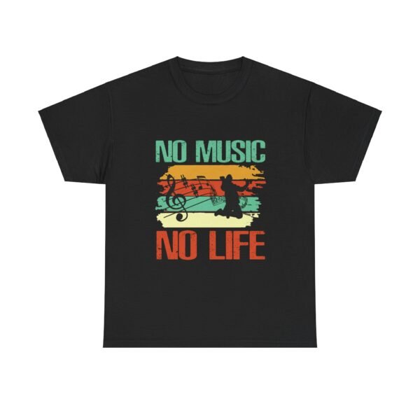 No Music No Life Heavy Cotton Tee - Image 16