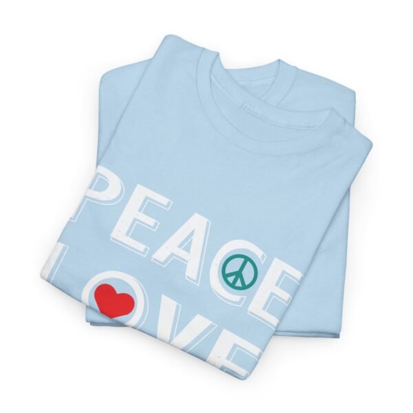 Peace Love Yoga Cotton Tee - Image 8