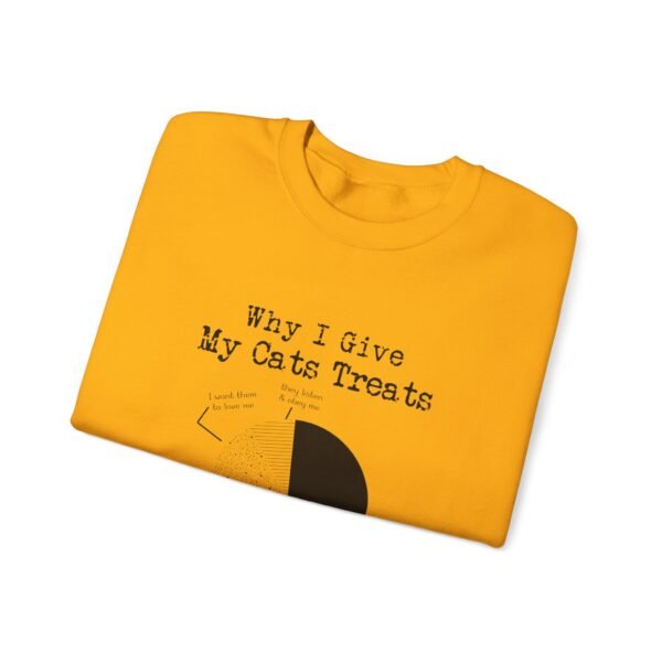 Why I Give My Cats Treats Crewneck Sweatshirt - Image 30