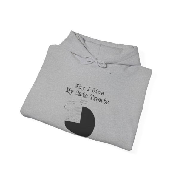 Why I Give My Cats Treats Hooded Sweatshirt - Image 14