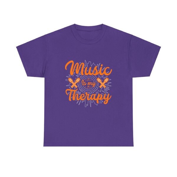 Music is My Therapy Cotton Tee - Image 11