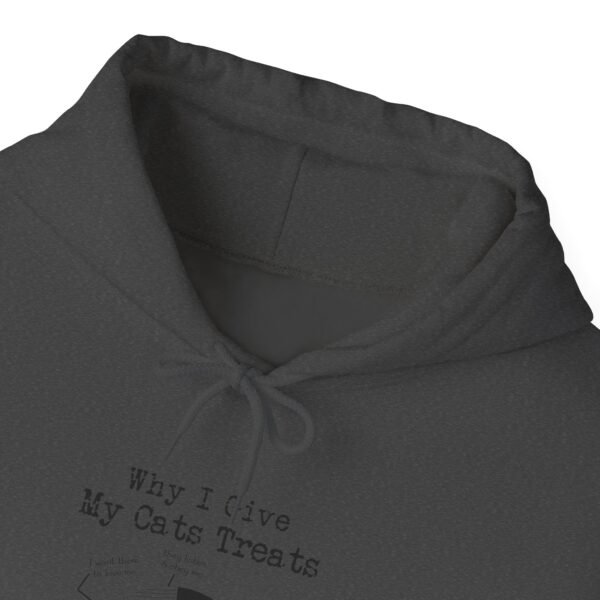 Why I Give My Cats Treats Hooded Sweatshirt - Image 10