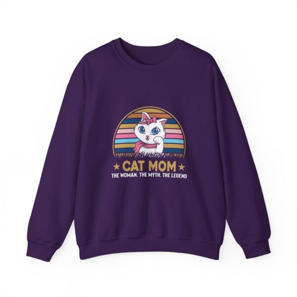 Cat Mom The Legend Crewneck Sweatshirt - Image 13