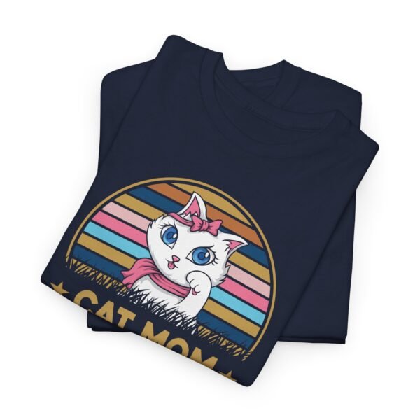 Cat Mom The Legend Heavy Cotton Tee - Image 13