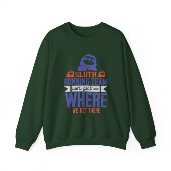 Sloth Runing Team Crewneck Sweatshirt - Image 4