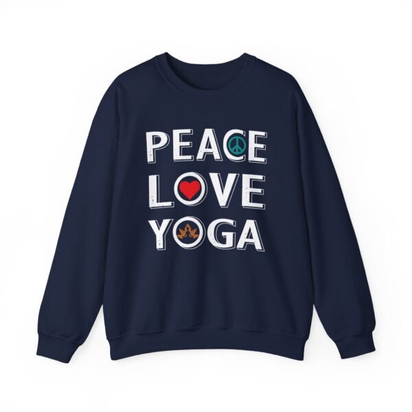Peace Love Yoga Crewneck Sweatshirt - Image 13