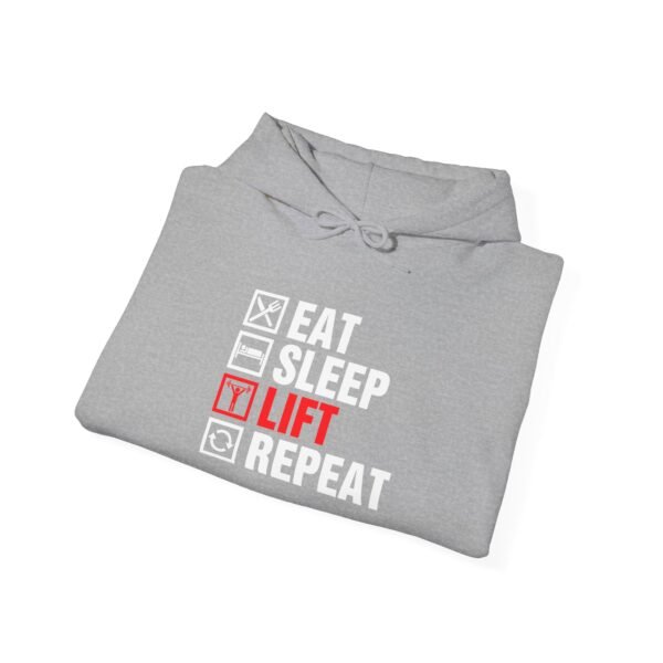 Eat Sleep Lift Repeat Hoodie - Image 4