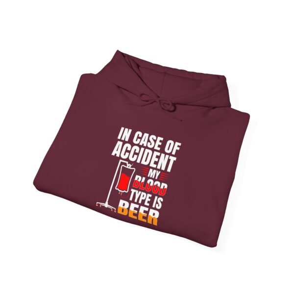 In Case of Accident Beer Hooded Sweatshirt - Image 14