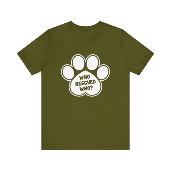 Who Rescured Who Short Sleeve Tee - Image 36