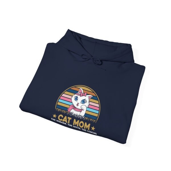 Cat Mom The Legend Hooded Sweatshirt - Image 14