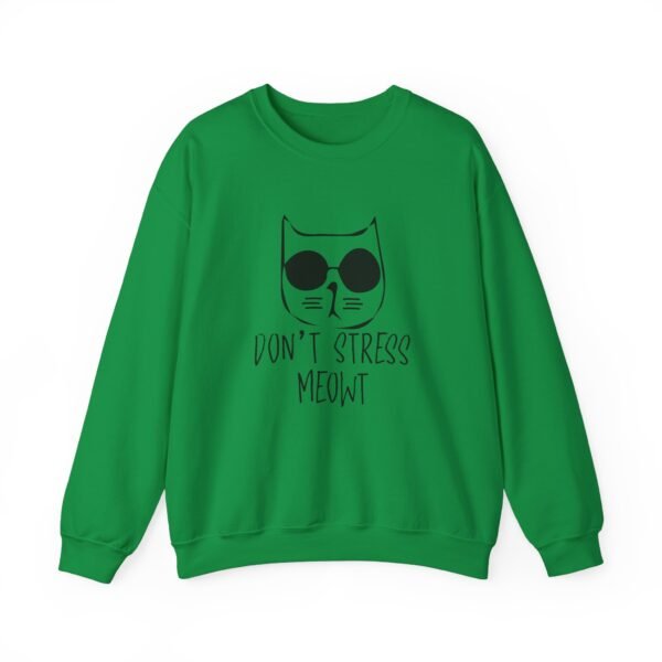 Don't Stress Meowt Crewneck Sweatshirt - Image 5
