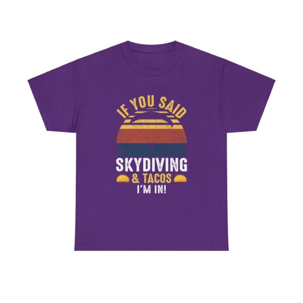 Skydiving & Tacos Cotton Tee - Image 16