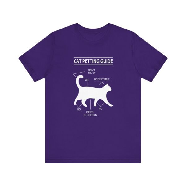 Cat Petting Guide Short Sleeve Tee - Image 41