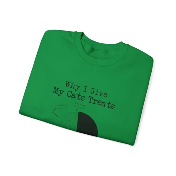 Why I Give My Cats Treats Crewneck Sweatshirt - Image 9