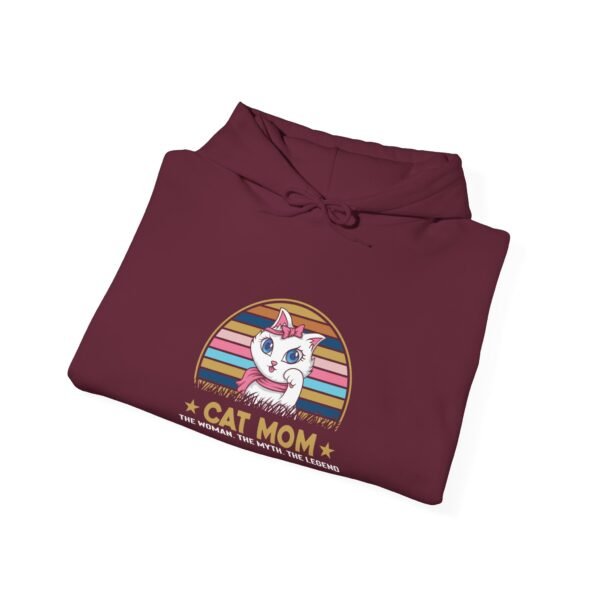 Cat Mom The Legend Hooded Sweatshirt - Image 9