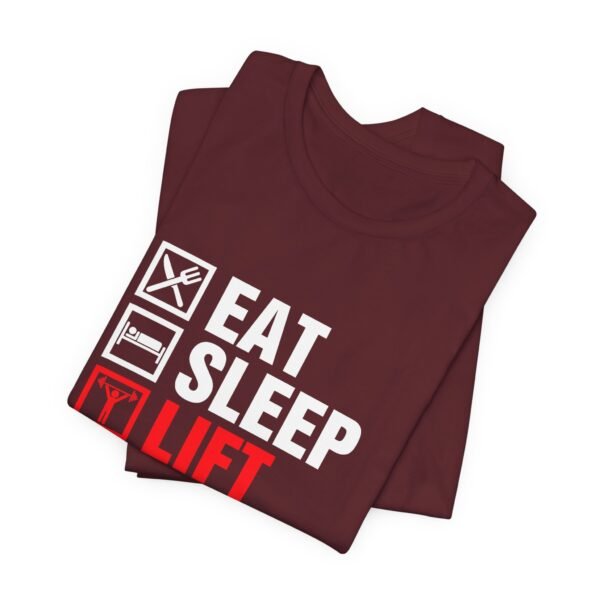 Eat Sleep Lift Repeat Short Sleeve Tee - Image 43