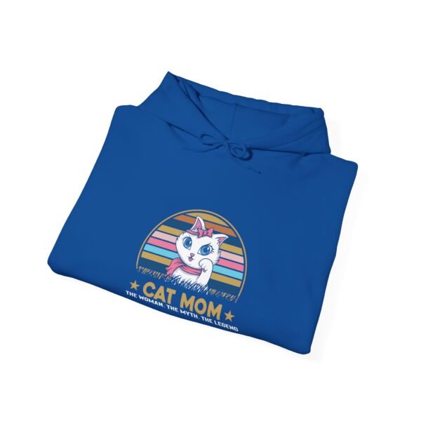 Cat Mom The Legend Hooded Sweatshirt - Image 44