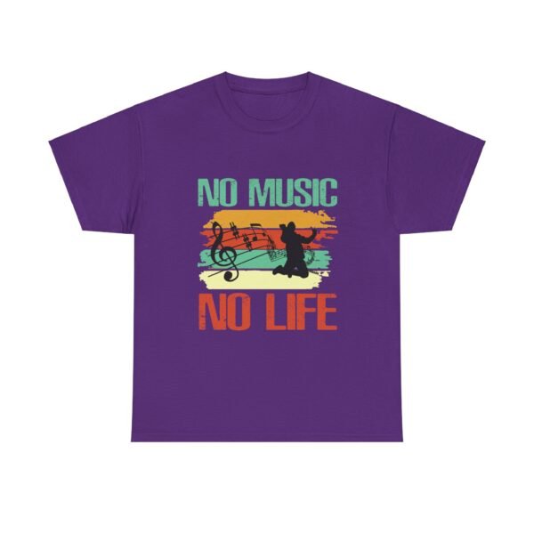No Music No Life Heavy Cotton Tee - Image 6