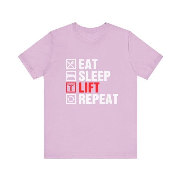 Eat Sleep Lift Repeat Short Sleeve Tee - Image 36