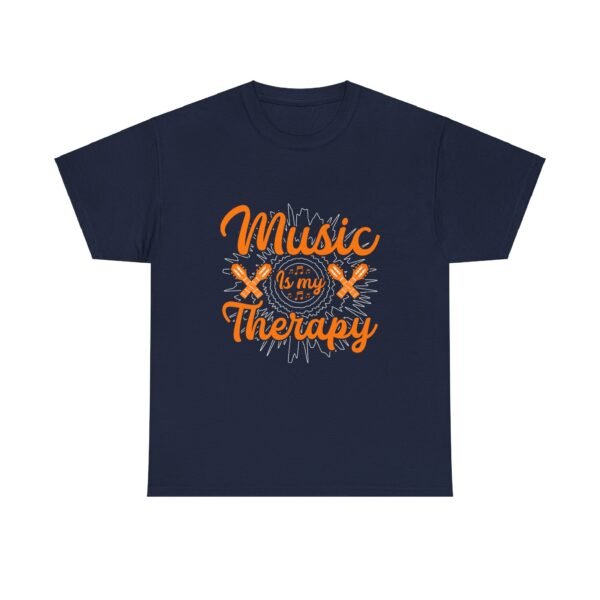 Music is My Therapy Cotton Tee - Image 31