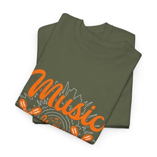 Music is My Therapy Cotton Tee - Image 3