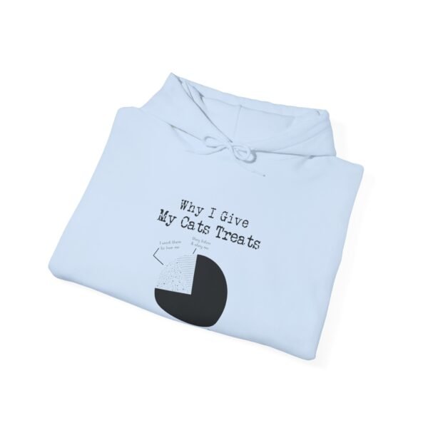 Why I Give My Cats Treats Hooded Sweatshirt - Image 49