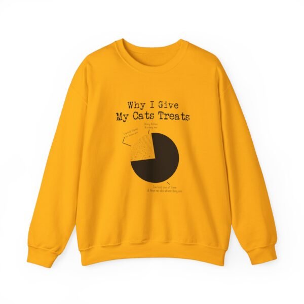 Why I Give My Cats Treats Crewneck Sweatshirt - Image 28