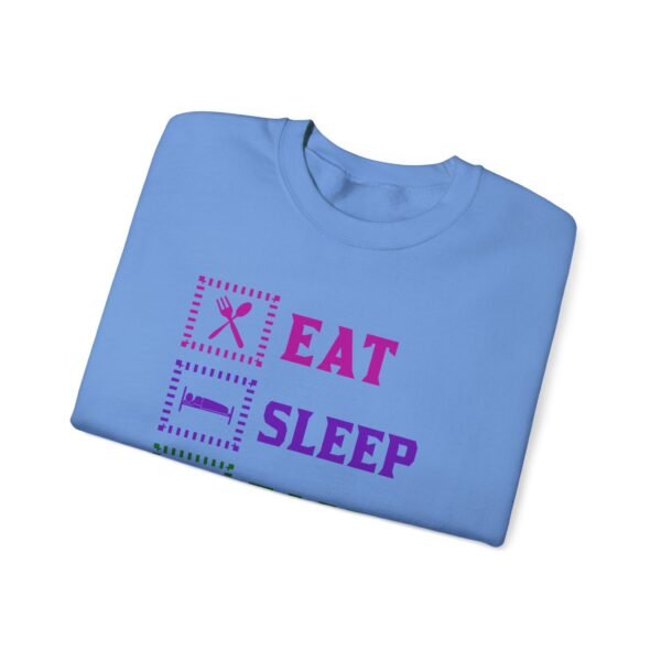 Eat Sleep Game Repeat Crewneck Sweatshirt - Image 3