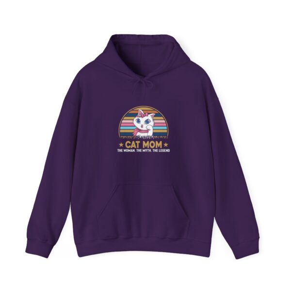 Cat Mom The Legend Hooded Sweatshirt - Image 31