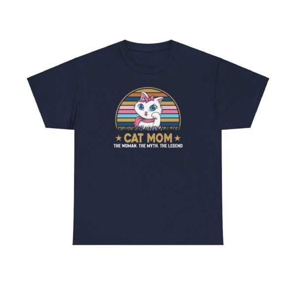 Cat Mom The Legend Heavy Cotton Tee - Image 11