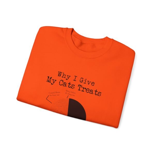 Why I Give My Cats Treats Crewneck Sweatshirt - Image 18
