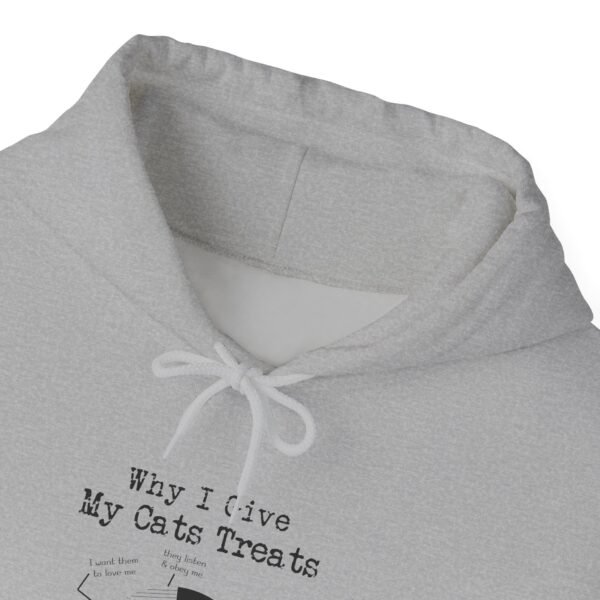 Why I Give My Cats Treats Hooded Sweatshirt - Image 15