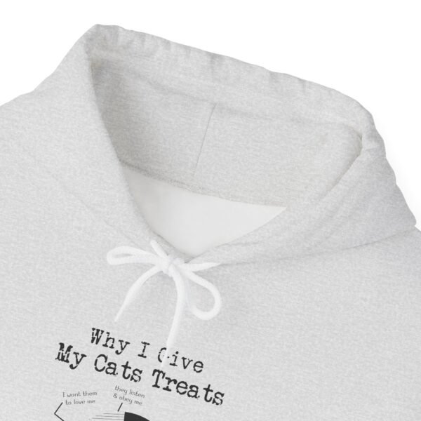 Why I Give My Cats Treats Hooded Sweatshirt - Image 5